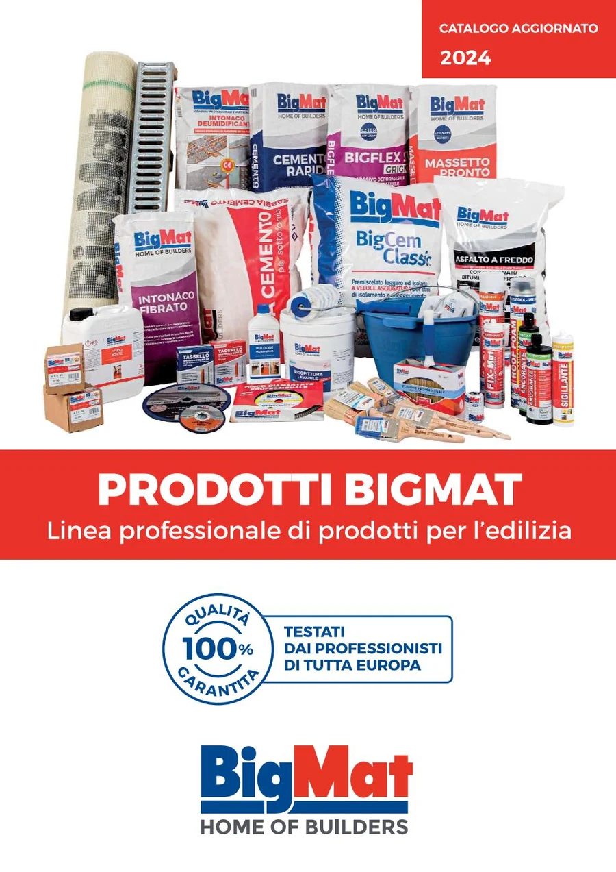 Copertina del catalogo Prodotti BigMat 2024